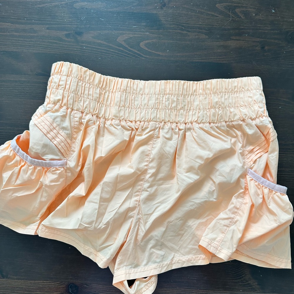 Free people flirt shorts in light orange